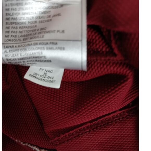 Nike Golf Fit Dry Quarter Zip Polo Men's XL Red/White Lightweight Performance - Picture 9 of 12